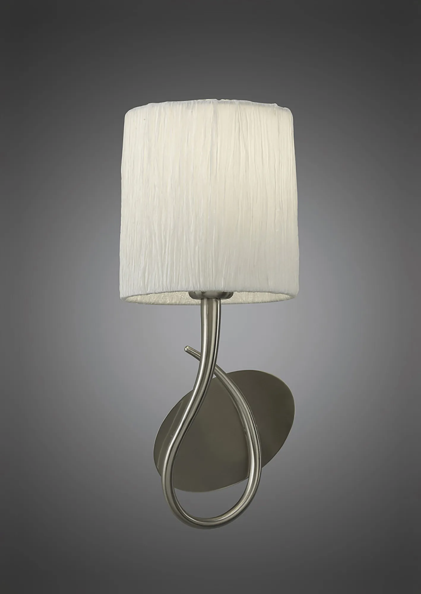Lua Satin Nickel Wall Lights Mantra Armed Wall Lights Lua Satin Nickel Wall Lights Mantra Armed Wall Lights